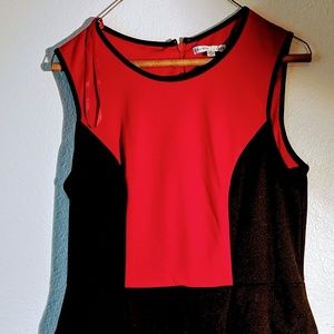 Sleeveless peplum dress